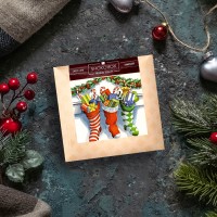 Шоколадная открытка «НОСОЧКИ»